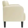 Sofá Loveseat color crema 110 cm cuero sintética by , Sofas - Ref: Foro24-4100537, Price: 173,03 €, Discount: %