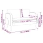 Sofá Loveseat color crema 110 cm cuero sintética by , Sofas - Ref: Foro24-4100537, Price: 173,03 €, Discount: %