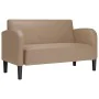 Sofá Loveseat Cappuccino 110 cm Cuero sintético by , Sofas - Ref: Foro24-4100540, Price: 158,59 €, Discount: %