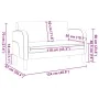 Sofá Loveseat Cappuccino 110 cm Cuero sintético by , Sofas - Ref: Foro24-4100540, Price: 158,59 €, Discount: %