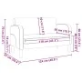 Sofá Loveseat gris oscuro 110 cm cuero sintética de , Sofás - Ref: Foro24-4100542, Precio: 182,37 €, Descuento: %
