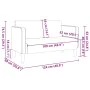 Sofá Loveseat gris oscuro 109 cm tejido de pana de , Sofás - Ref: Foro24-4100523, Precio: 210,88 €, Descuento: %