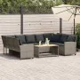 Sofá de jardín con cojines ratán sintético gris von , Gartensets - Ref: Foro24-3365331, Preis: 645,79 €, Rabatt: %
