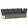 Sofá de jardín con cojines ratán sintético gris von , Gartensets - Ref: Foro24-3365331, Preis: 645,79 €, Rabatt: %