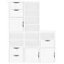 Armarios auxiliares 5 uds "ODDA" blanco 40x24x79 cm madera pino von , Sideboards - Ref: Foro24-3365367, Preis: 273,05 €, Raba...