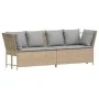 Sofá de jardín con cojines ratán sintético beige by , Garden sets - Ref: Foro24-3365333, Price: 645,79 €, Discount: %