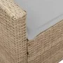 Sofá de jardín con cojines ratán sintético beige by , Garden sets - Ref: Foro24-3365333, Price: 645,79 €, Discount: %