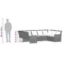 Sofá de jardín con cojines ratán sintético beige by , Garden sets - Ref: Foro24-3365333, Price: 645,79 €, Discount: %