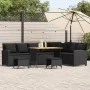 Set de sofás de jardín en forma de L con cojines 4 pzas negro by , Garden sets - Ref: Foro24-3365325, Price: 662,40 €, Discou...