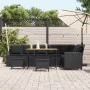 Set de sofás de jardín en forma de L con cojines 4 pzas negro by , Garden sets - Ref: Foro24-3365325, Price: 662,40 €, Discou...