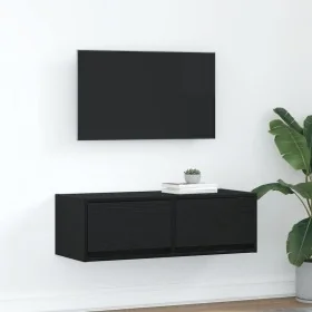 Mueble de TV de madera de roble negro 80x31x25,5 cm von , TV-Möbel - Ref: Foro24-861510, Preis: 55,50 €, Rabatt: %