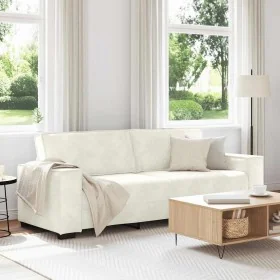 Sofá de 3 plazas terciopelo color crema 180 cm by , Sofas - Ref: Foro24-4105038, Price: 298,47 €, Discount: %