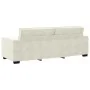 Sofá de 3 plazas terciopelo color crema 180 cm de , Sofás - Ref: Foro24-4105038, Precio: 298,45 €, Descuento: %
