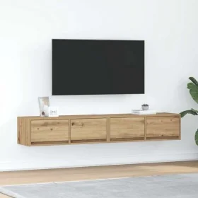Muebles para TV 2 uds madera roble artisan 80x31x25,5 cm von , TV-Möbel - Ref: Foro24-861525, Preis: 94,46 €, Rabatt: %