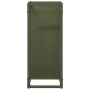 Leñero verde oliva 25x25x60 cm Acero laminado en frío von , Brennholztaschen und -halter - Ref: Foro24-864262, Preis: 37,38 €...