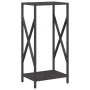 Leñero negro 34x25x70 cm Acero laminado en frío von , Brennholztaschen und -halter - Ref: Foro24-864319, Preis: 42,99 €, Raba...