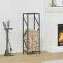 Leñero antracita 34x25x100 cm Acero laminado en frío von , Brennholztaschen und -halter - Ref: Foro24-864325, Preis: 52,61 €,...