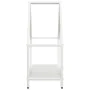 Leñero blanco 60x25x60 cm Acero laminado en frío de , Bolsas y soportes de leña - Ref: Foro24-864304, Precio: 36,61 €, Descue...