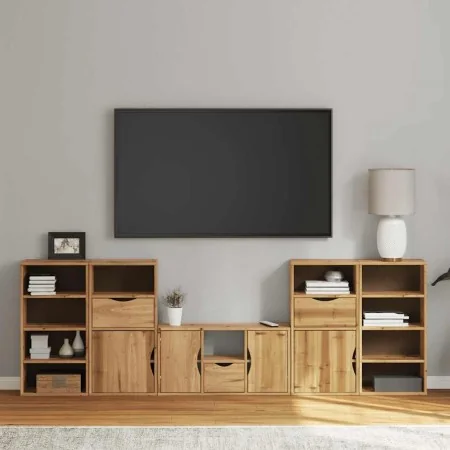 Muebles de TV 5 uds. con almacenaje "ODDA" madera maciza pino von , TV-Möbel - Ref: Foro24-3365378, Preis: 258,04 €, Rabatt: %