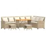 Juego de sofás de jardín en forma de L con cojines 4 pzas beige by , Garden sets - Ref: Foro24-3365327, Price: 672,94 €, Disc...