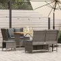Juego de sofás jardín con cojines 5 pzas ratán sintético gris von , Gartensets - Ref: Foro24-3365346, Preis: 499,31 €, Rabatt: %