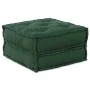 Puff modular de tela verde 70x70x36 cm von , Kissen für Stühle und Sofas - Ref: Foro24-4019035, Preis: 117,18 €, Rabatt: %