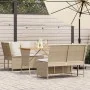 Juego de sofás de jardín con cojines beige 3 pzas ratán PE by , Garden sets - Ref: Foro24-3365344, Price: 435,26 €, Discount: %