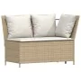 Juego de sofás de jardín con cojines beige 3 pzas ratán PE by , Garden sets - Ref: Foro24-3365344, Price: 435,26 €, Discount: %