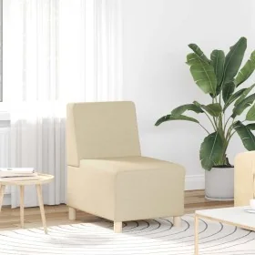 Sillón Sofá Tela Crema 55 cm by , Sofas - Ref: Foro24-4108475, Price: 120,38 €, Discount: %