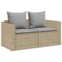 Set de muebles de jardín con cojines apilables 5 pzas beige by , Outdoor sofas - Ref: Foro24-4104166, Price: 265,56 €, Discou...