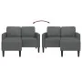 Sofá de 2 plazas con chaise longue en forma L gris oscuro 125cm by , Sofas - Ref: Foro24-4107062, Price: 303,60 €, Discount: %