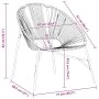 Silla de jardín con forma huevo ratán sintético blanco y negro von , Gartenstühle - Ref: Foro24-4009288, Preis: 93,63 €, Raba...