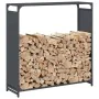 Leñero antracita 90x28x90 cm Acero laminado en frío de , Bolsas y soportes de leña - Ref: Foro24-864217, Precio: 64,19 €, Des...