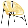 Juego de sillas de jardín 3uds ratán sintético negro y amarillo by , Garden chairs - Ref: Foro24-4009295, Price: 166,83 €, Di...