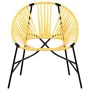Juego de sillas de jardín 3uds ratán sintético negro y amarillo by , Garden chairs - Ref: Foro24-4009295, Price: 166,83 €, Di...