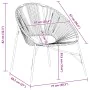 Juego de sillas de jardín 3uds ratán sintético negro y amarillo by , Garden chairs - Ref: Foro24-4009295, Price: 166,83 €, Di...