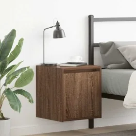 Mesillas de noche de pared 2 uds roble marrón 38x34x40 cm by , Nightstands - Ref: Foro24-861242, Price: 65,17 €, Discount: %