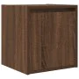Mesillas de noche de pared 2 uds roble marrón 38x34x40 cm by , Nightstands - Ref: Foro24-861242, Price: 65,17 €, Discount: %