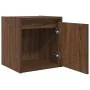 Mesillas de noche de pared 2 uds roble marrón 38x34x40 cm by , Nightstands - Ref: Foro24-861242, Price: 65,17 €, Discount: %