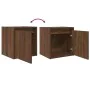Mesillas de noche de pared 2 uds roble marrón 38x34x40 cm by , Nightstands - Ref: Foro24-861242, Price: 65,17 €, Discount: %