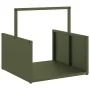 Leñero verde oliva 40x40x40 cm Acero laminado en frío von , Brennholztaschen und -halter - Ref: Foro24-864274, Preis: 40,49 €...