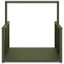 Leñero verde oliva 40x40x40 cm Acero laminado en frío von , Brennholztaschen und -halter - Ref: Foro24-864274, Preis: 40,49 €...
