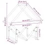 Leñero antracita 60x25x60 cm Acero laminado en frío by , Firewood bags and holders - Ref: Foro24-864281, Price: 27,00 €, Disc...