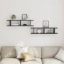 Estantes de pared 2 uds roble negro 90x18x20 cm von , Regale und Regale - Ref: Foro24-862061, Preis: 42,16 €, Rabatt: %