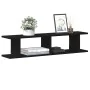 Estantes de pared 2 uds roble negro 90x18x20 cm von , Regale und Regale - Ref: Foro24-862061, Preis: 42,16 €, Rabatt: %