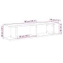 Estantes de pared 2 uds roble negro 90x18x20 cm von , Regale und Regale - Ref: Foro24-862061, Preis: 42,16 €, Rabatt: %
