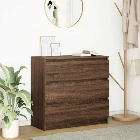 Aparador roble marrón 80x35x76 cm madera de ingeniería by , Sideboards - Ref: Foro24-861739, Price: 101,30 €, Discount: %