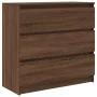 Aparador roble marrón 80x35x76 cm madera de ingeniería by , Sideboards - Ref: Foro24-861739, Price: 101,30 €, Discount: %