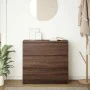 Aparador roble marrón 80x35x76 cm madera de ingeniería by , Sideboards - Ref: Foro24-861739, Price: 101,30 €, Discount: %