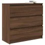 Aparador roble marrón 80x35x76 cm madera de ingeniería by , Sideboards - Ref: Foro24-861739, Price: 101,30 €, Discount: %